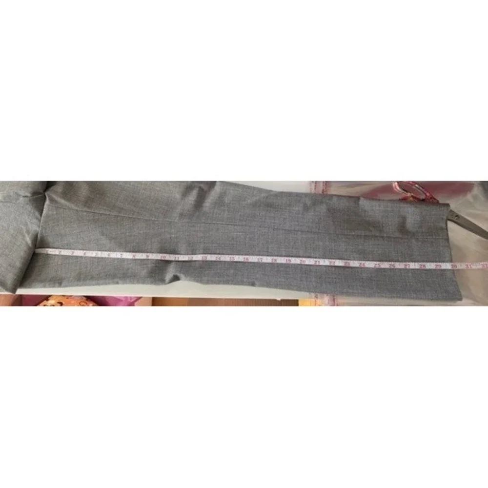 Banana Republic Ryan Light Grey Novelty Slim Straight Dress Pants‎ 2